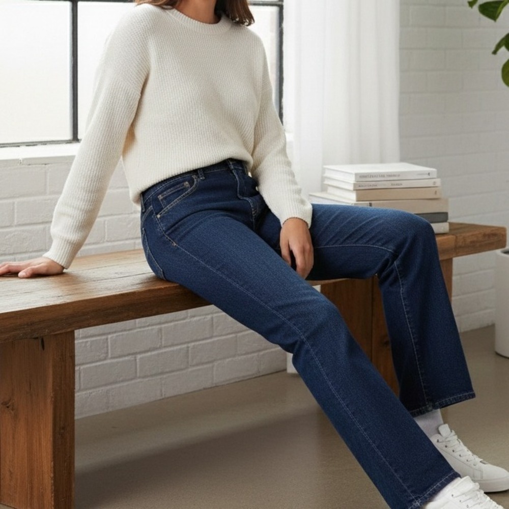 Farah Husky Jeans Dark Wash Straight Leg Husky‎ Fit Cotton